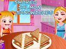 Baby Hazel: Smoked Salmon Sandwiches