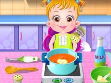 Baby Hazel In Kitchen