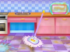 Highschool Girls House Cleaning