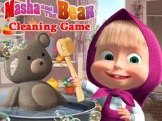 Masha and the Bear Cleaning Game