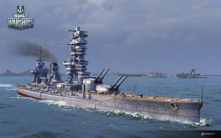 Warship in World of Warships game