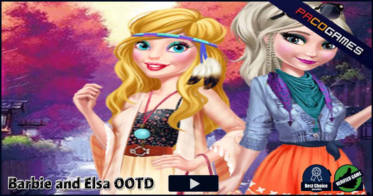 filosofi skøn udelukkende Barbie and Elsa OOTD | Play the Game for Free on PacoGames