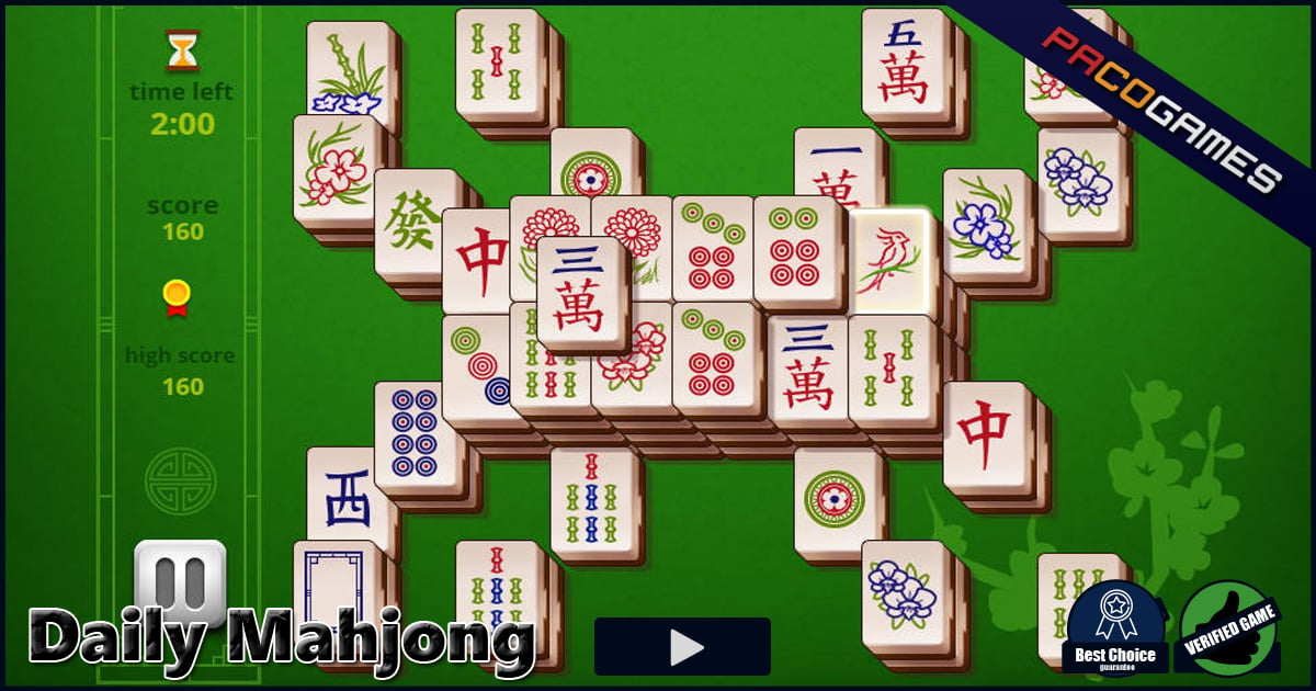 Daily Mahjong Play the Game for Free on PacoGames