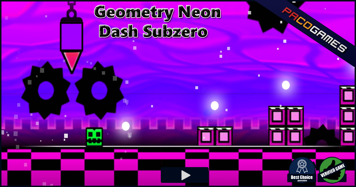 geometry dash neon subzero unblocked
