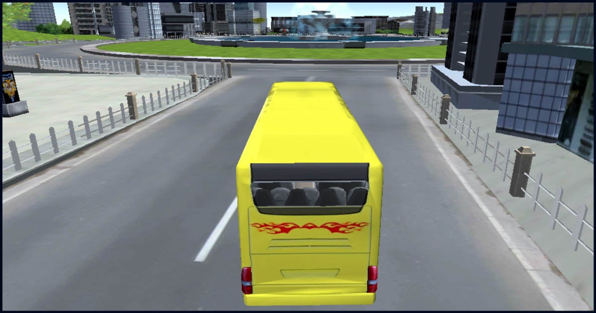 intercity bus driver 3d