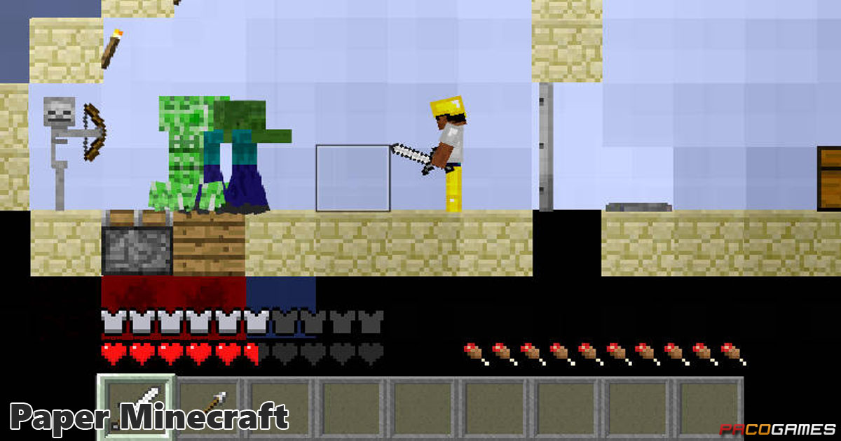 Paper Minecraft em Jogos na Internet