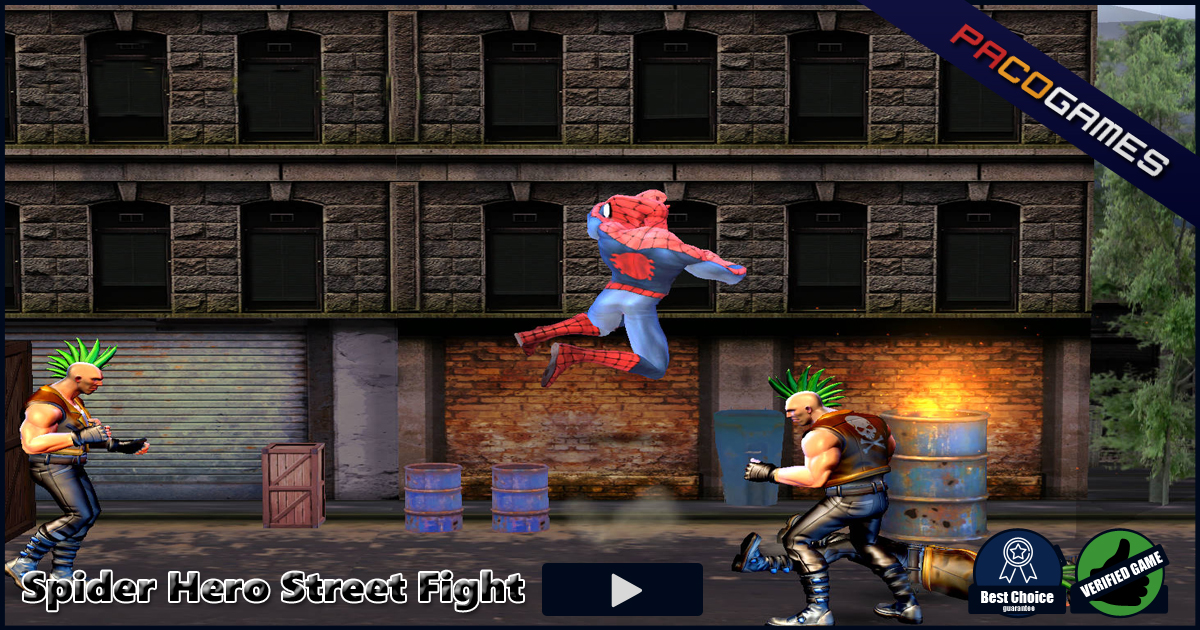 Spider Hero Street Fight | Play the Game for Free on PacoGames