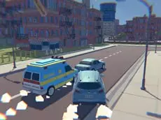 3D City: 2 Player Racing