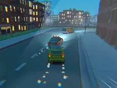 3D Night City: 2 Player Racing