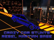 Crazy Car Stunts On The Rebel Martian Base