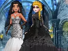 Princess Black Wedding Dress