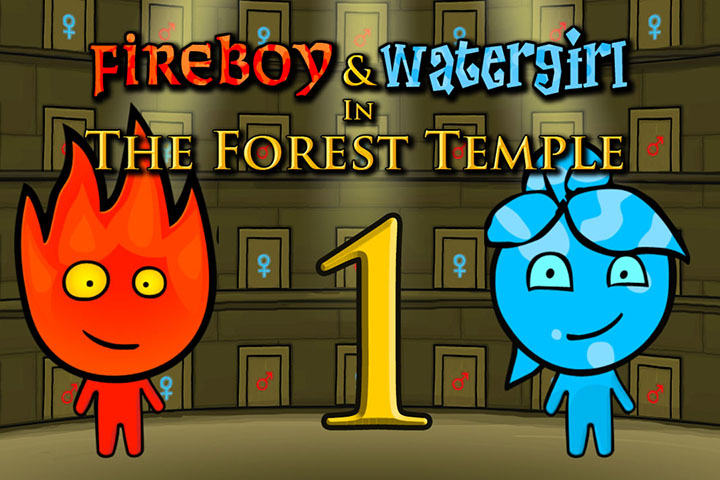 Solo!! Fireboy & Watergirl: The Forest Temple Solo Poki