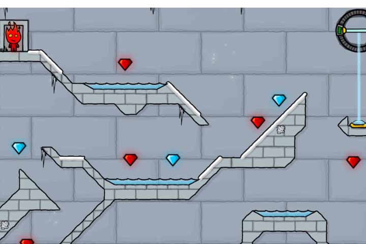 Fireboy and Watergirl 3 in the Ice Temple - Click Jogos