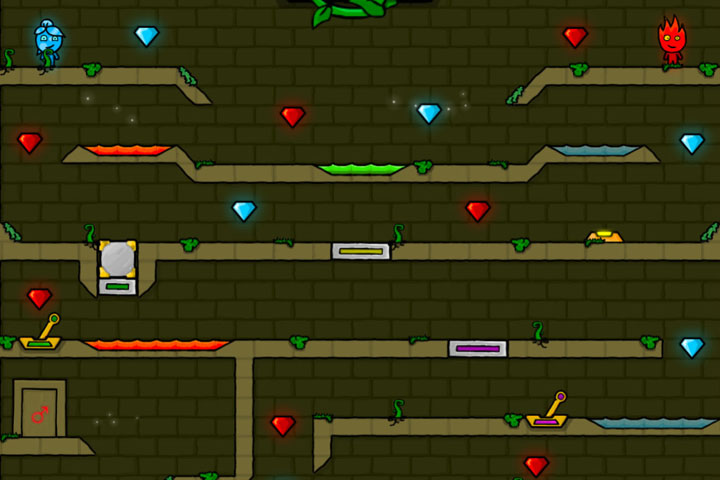 Jogos Diferentes - JOGANDO O JOGO FIREBOY AND WATERGIRL 1