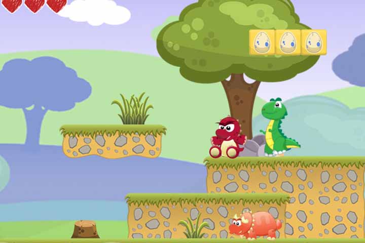 🕹️ Play Little Dino Adventure Game: Free Online Egg Collecting