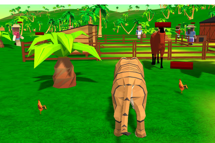 Play tiger simulator 3D on poki.com 