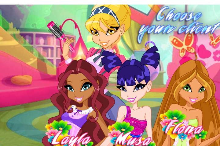 Winx Club Hair Salon Jouer Gratuitement à Pacogamescom