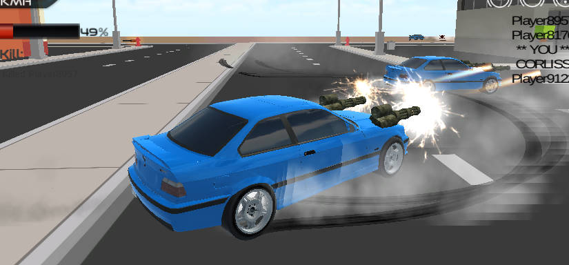 Crunched Metal - Drifting wars game Crunched Metals: Drifting wars. 3D action driving game with cars extended about weapons
